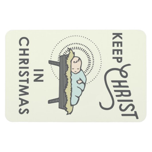 Houd Christus in de Magneet van de Kerstmisauto (Horizontaal)