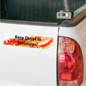 Houd Christus in Kerstmis, Draaikolk Bumpersticker (Op Truck)