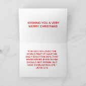 Houd Christus in Kerstmis Feestdagen Kaart (Binnen)