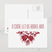 Houd Christus in Kerstmis in Christenen Feestdagenkaart (Voorkant / Achterkant)