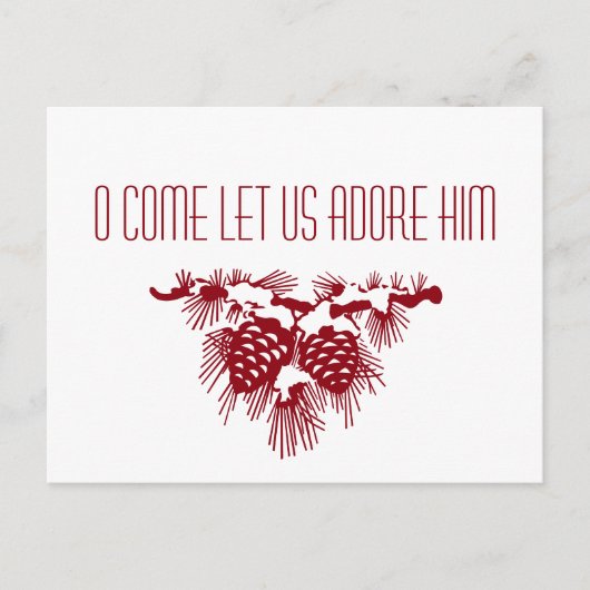 Houd Christus in Kerstmis in Christenen Feestdagenkaart (Voorkant)