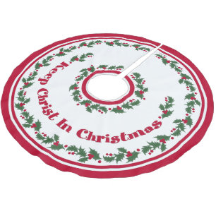 Houd Christus in Kerstmis Kerstboom Rok