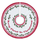 Houd Christus in Kerstmis Kerstboom Rok (Voorkant)