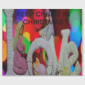 Houd Christus in Kerstmis met de Geboorte en de Li Cadeaupapier (Vlak)