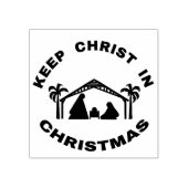 HOUD CHRISTUS IN KERSTMIS Rubberen stempel (Afrduk)