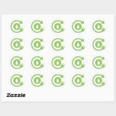 Houd Colorado Groene Ronde Bumpersticker Sticker (Vel)