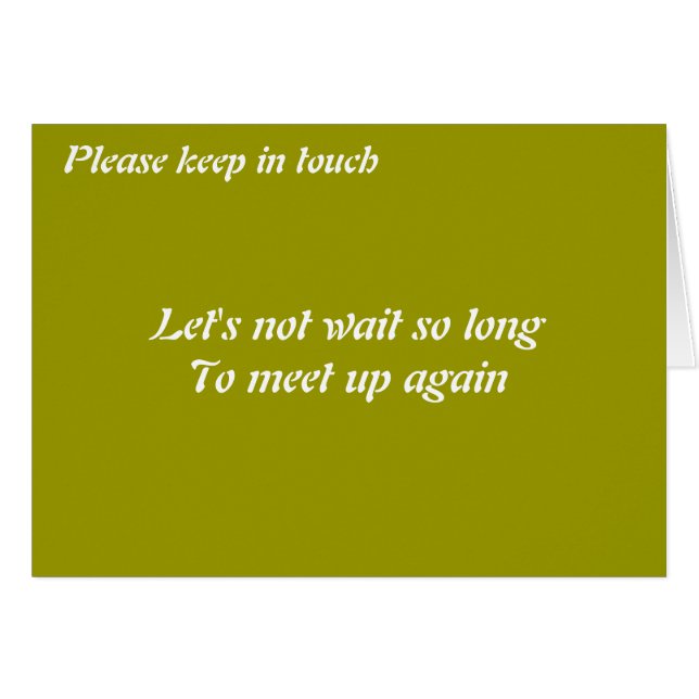 Houd contact (Voorkant Horizontaal)