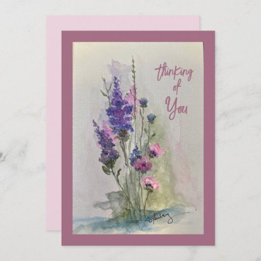 Houd contact met een platte Kaart (Voorkant / Achterkant)