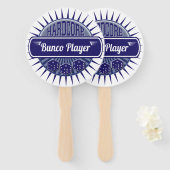 Houd Cool Bunco-spelers Lucky Dice Handwaaier (Voorkant en achterkant)