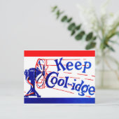 Houd Coolidge met Silen Cal Coolidge Briefkaart (Staand voorkant)