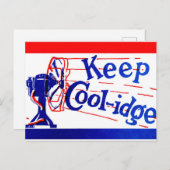 Houd Coolidge met Silen Cal Coolidge Briefkaart (Voorkant / Achterkant)