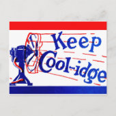 Houd Coolidge met Silen Cal Coolidge Briefkaart (Voorkant)