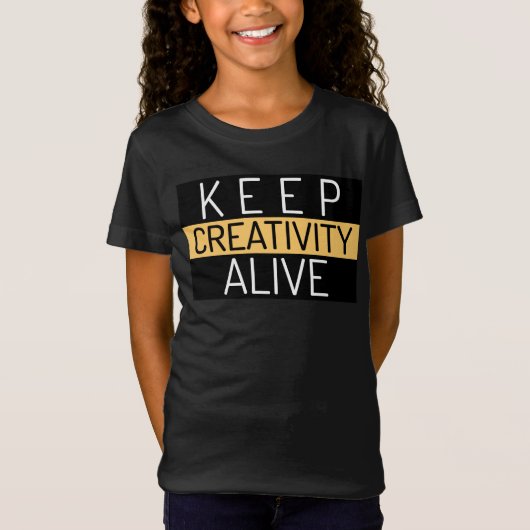HOUD CREATIVITEIT LEVEND T-SHIRT (Voorkant)