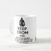 Houd Crom en sla uw vijand op Koffiemok (Voorkant links)