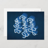 Houd Cursief live / Briefkaart (Voorkant / Achterkant)