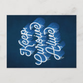 Houd Cursief live / Briefkaart (Voorkant)