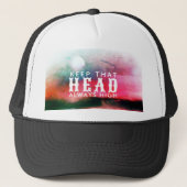 Houd dat hoofd altijd hoog Citaat Trucker Pet (Voorkant)