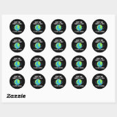 Houd de aarde schoon, het is geen Uranus-omgeving Ronde Sticker (Vel)