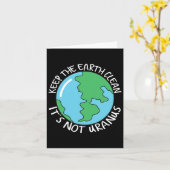 Houd de aarde schoon het is Uranus niet Kaart (Gele Bloem)