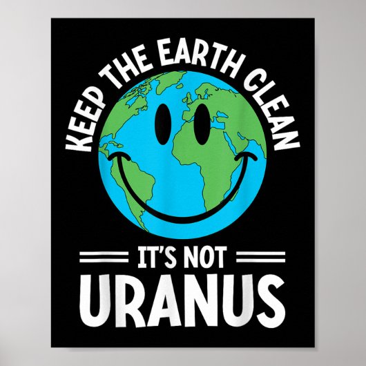 Houd de aarde schoon, niet haar uraniumomgeving poster (Voorkant)