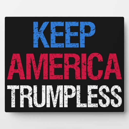 Houd de Amerikaanse Trumpless I Fotoplaat (Voorkant)