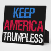 Houd de Amerikaanse Trumpless I Fotoplaat (Zijkant)
