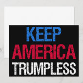 Houd de Amerikaanse Trumpless I Kaart (Voorkant / Achterkant)