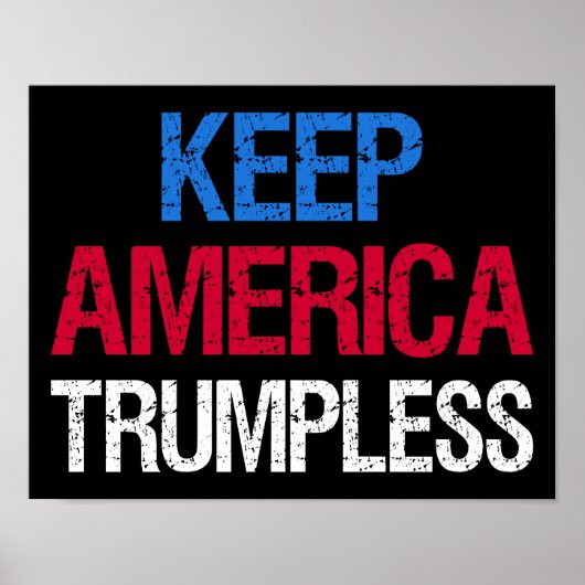 Houd de Amerikaanse Trumpless I Poster (Voorkant)