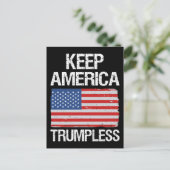 Houd de Amerikaanse Trumpless III Briefkaart (Staand voorkant)