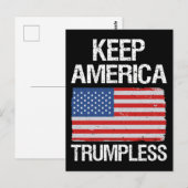 Houd de Amerikaanse Trumpless III Briefkaart (Voorkant / Achterkant)