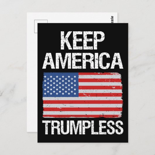 Houd de Amerikaanse Trumpless III Briefkaart (Voorkant / Achterkant)