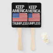 Houd de Amerikaanse Trumpless III Handwaaier (Voorkant en achterkant)