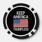 Houd de Amerikaanse Trumpless III Poker Chips (Achterkant)