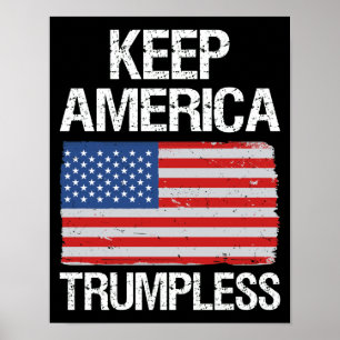 Houd de Amerikaanse Trumpless III Poster