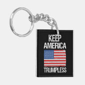 Houd de Amerikaanse Trumpless III Sleutelhanger (Voorkant Links)