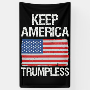 Houd de Amerikaanse Trumpless III Spandoek
