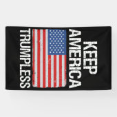 Houd de Amerikaanse Trumpless III Spandoek (Horizontaal)