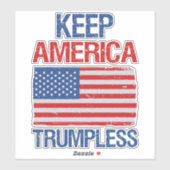 Houd de Amerikaanse Trumpless III Sticker (Vel)
