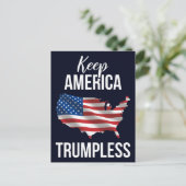 Houd de Amerikaanse Trumpless IV Briefkaart (Staand voorkant)