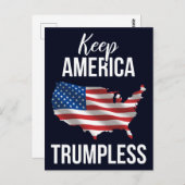 Houd de Amerikaanse Trumpless IV Briefkaart (Voorkant / Achterkant)