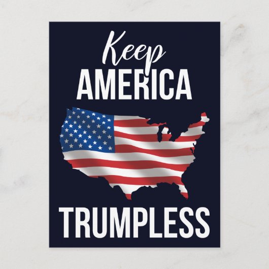 Houd de Amerikaanse Trumpless IV Briefkaart (Voorkant)