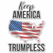 Houd de Amerikaanse Trumpless IV Sticker (Voorkant)