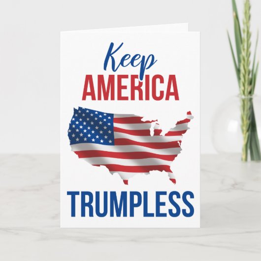 Houd de Amerikaanse Trumpless V Kaart (Voorkant)