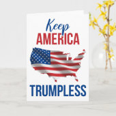 Houd de Amerikaanse Trumpless V Kaart (Gele Bloem)