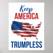 Houd de Amerikaanse Trumpless V Poster (Voorkant)