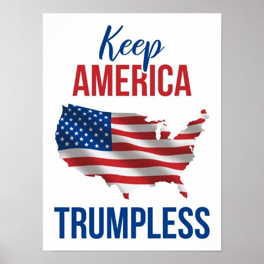 Houd de Amerikaanse Trumpless V Poster (Voorkant)