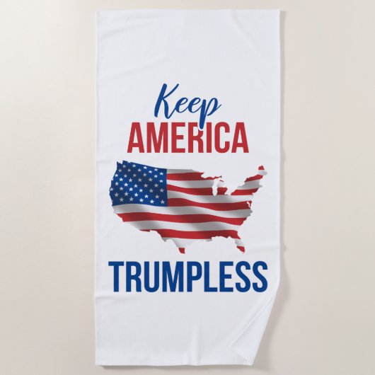 Houd de Amerikaanse Trumpless V Strandlaken (Voorkant)