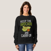 Houd de avocado en ga verder met de avocado trui (Voorkant volledig)