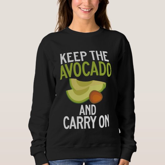 Houd de avocado en ga verder met de avocado trui (Voorkant)