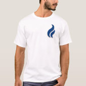 Houd de Blauwe Vlam verlicht T-shirt (Voorkant)